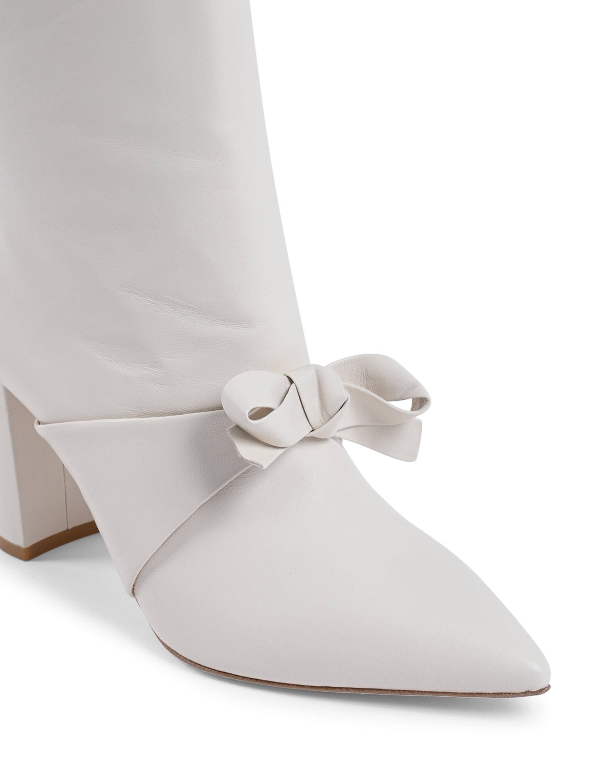 Dominic Boot - Stivaletto corto bianco sporco