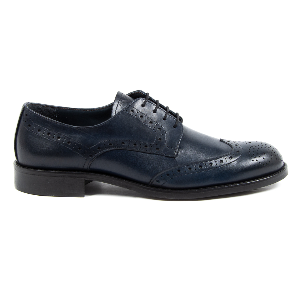 V 1969 Italia Scarpa Brogue da Uomo Blu VERNON