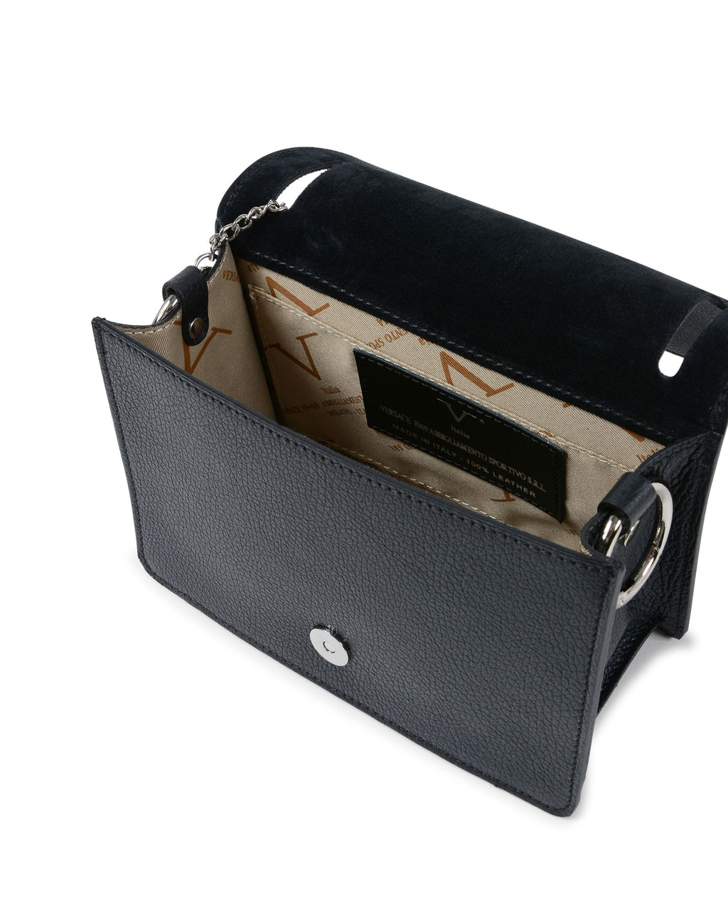 V Italia Borsa a mano da donna nera V1758 CERVO NERO