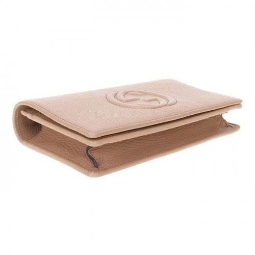 Borsa a tracolla Gucci Soho in pelle beige