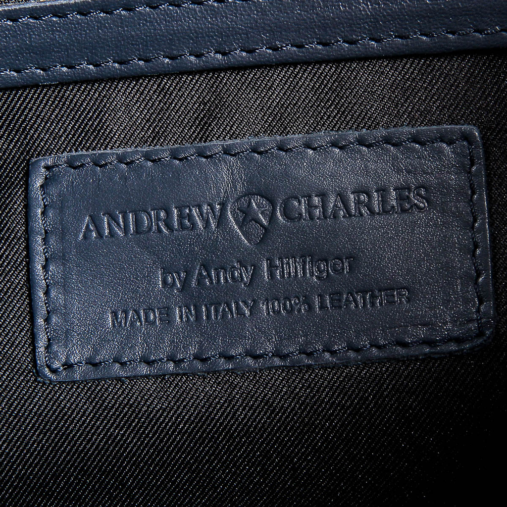Borsa a mano da donna Andrew Charles blu scuro TESS