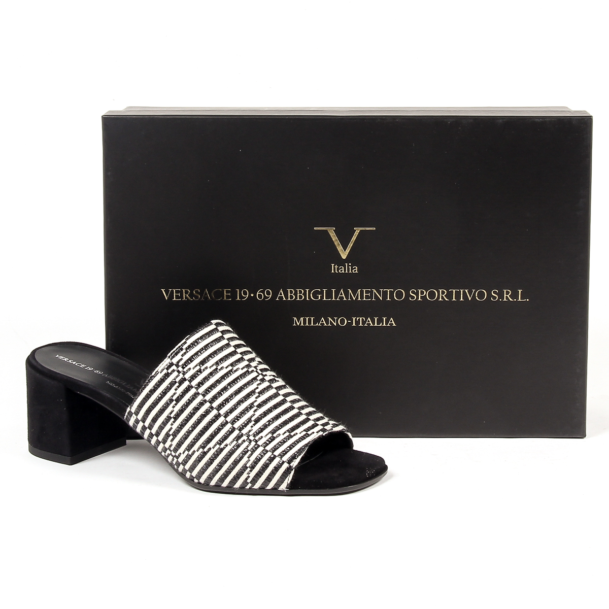 V 1969 Italia Sandalo Donna Nero FLORENCIA