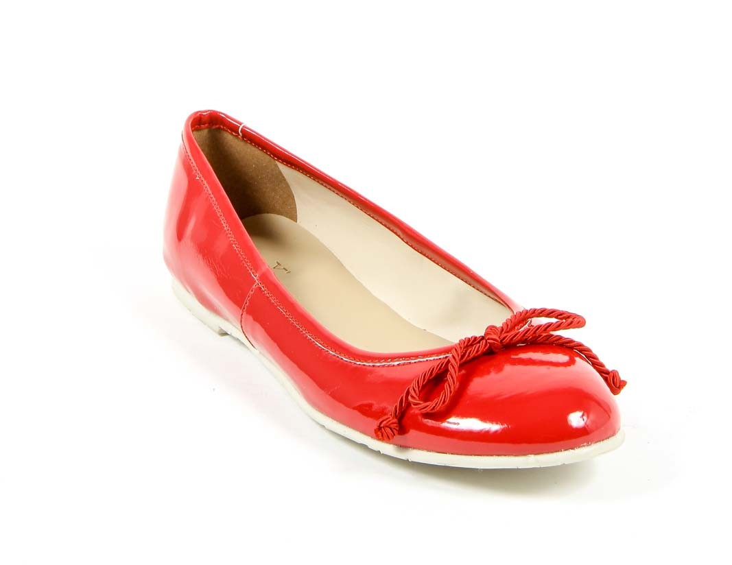 V 1969 Italia Ballerina da donna E08 VERNICE ROSSO
