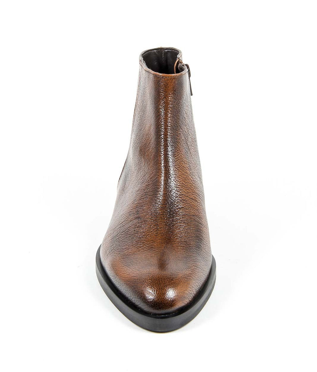 V 1969 Italia Womens Ankle Boot B1993 VITELLO BOTTOLATO RUST
