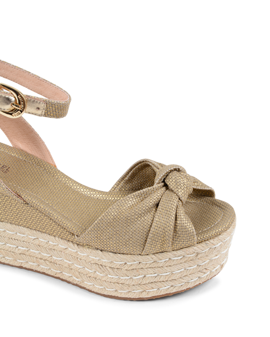Sandalo con plateau da donna Michael Kors Oro MAXWELL