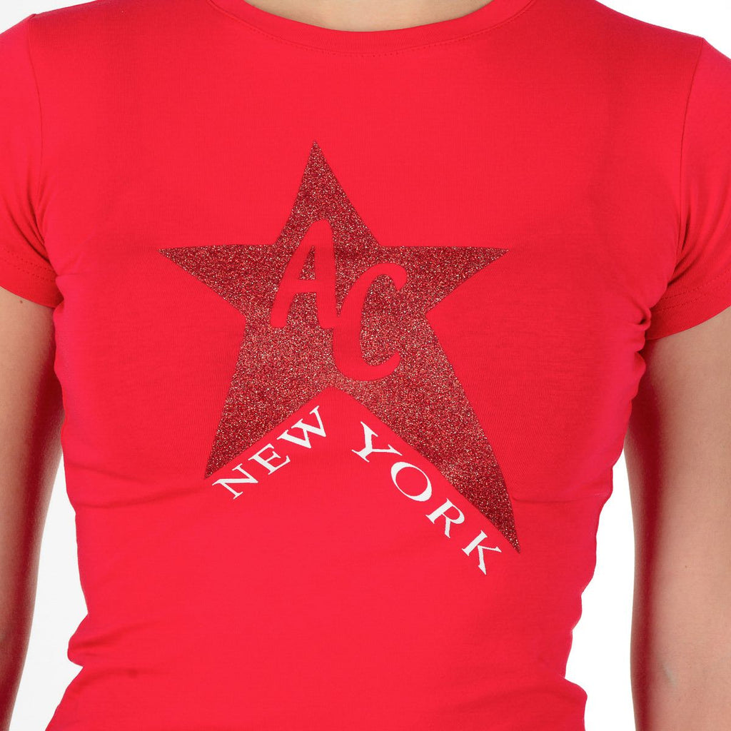 Andrew Charles By Andy Hilfiger T-shirt da donna TS501 03 1002 TARANA RED S8