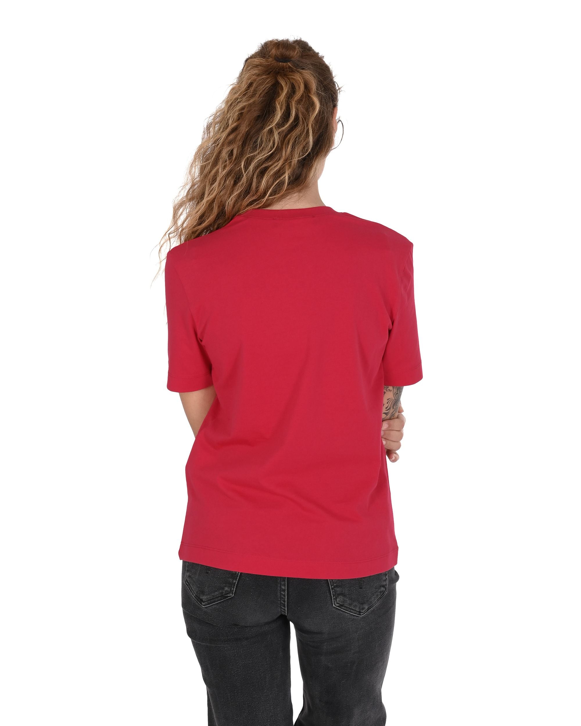 T-shirt da donna Love Moschino W 4 H06 27 M 3876 P23 ROSSO