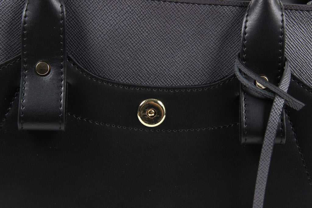 Borsa Donna V 1969 Italia H491-52 RUGA-ARUBA NERO-GRIGIO