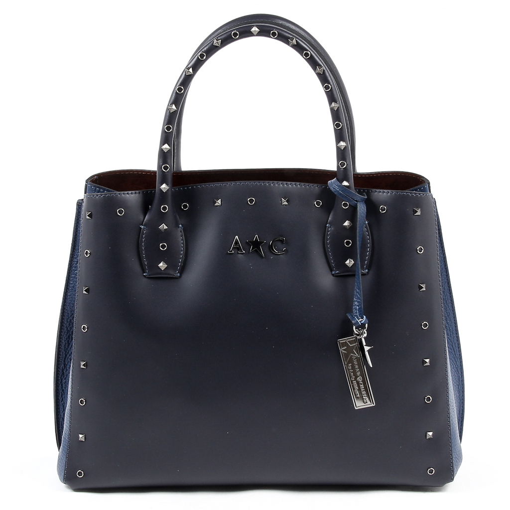 Borsa a mano da donna Andrew Charles Blu scuro NELLY
