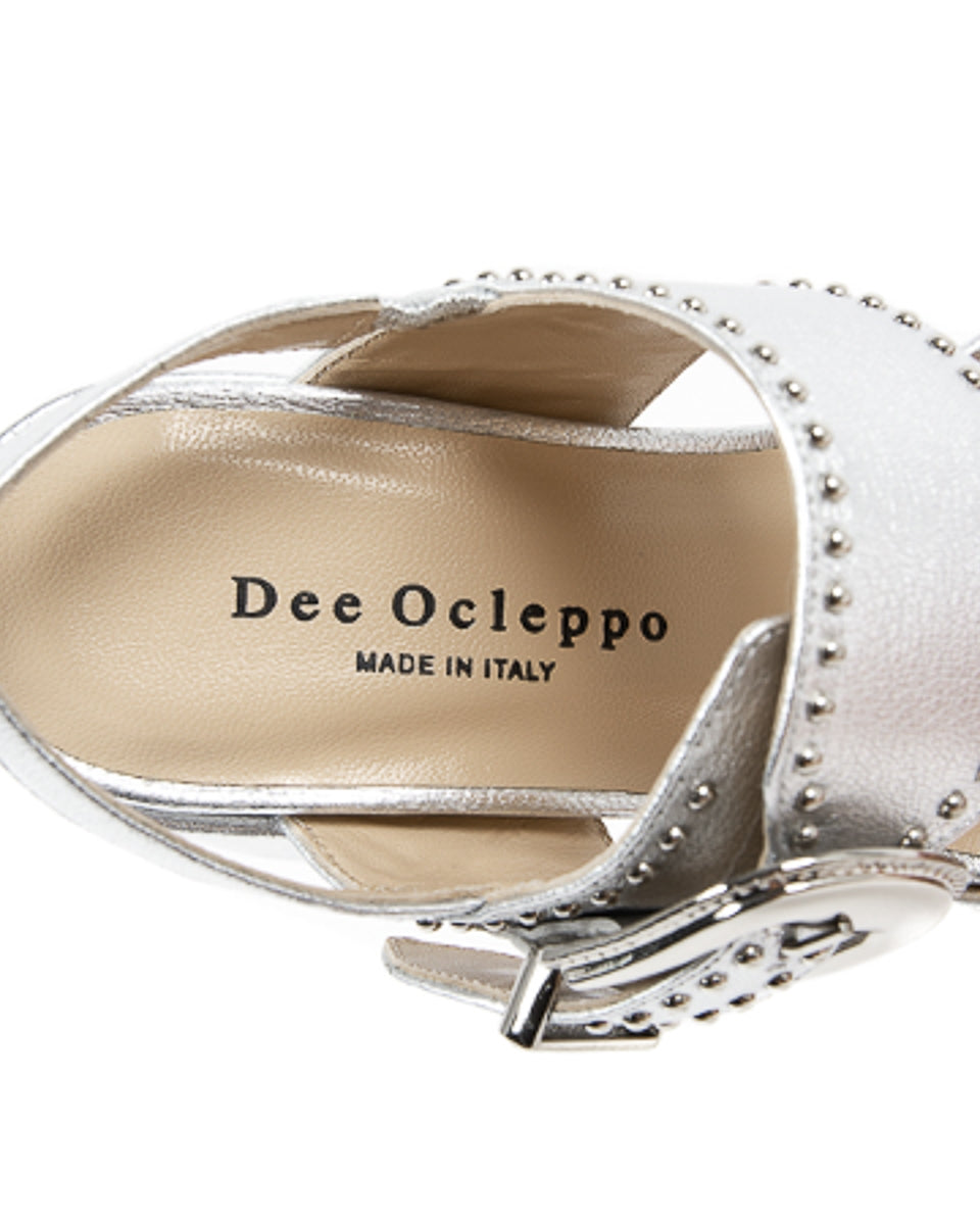 Dee Ocleppo Sandalo Donna B3065DO CAPRA VETREX LAM ARGENTO