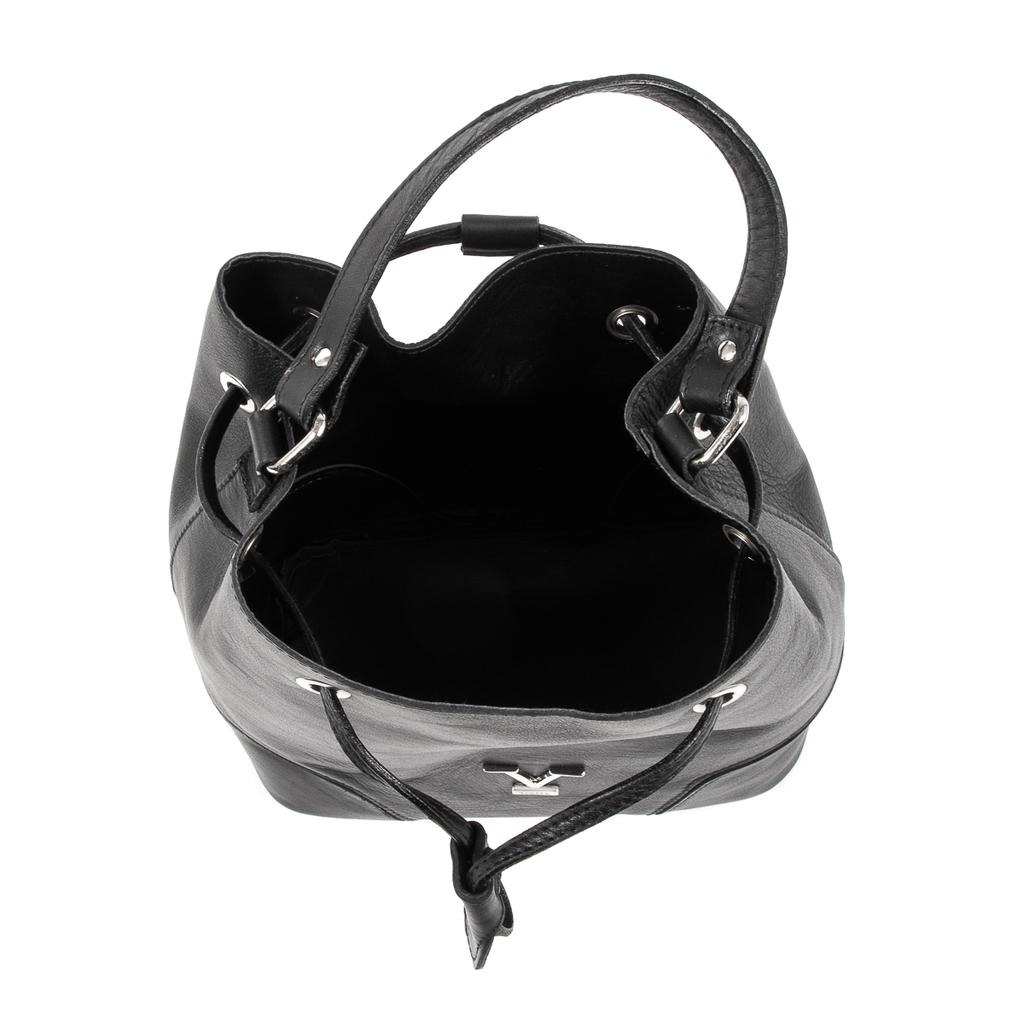 V 1969 Italia Borsa da donna nera HILTON