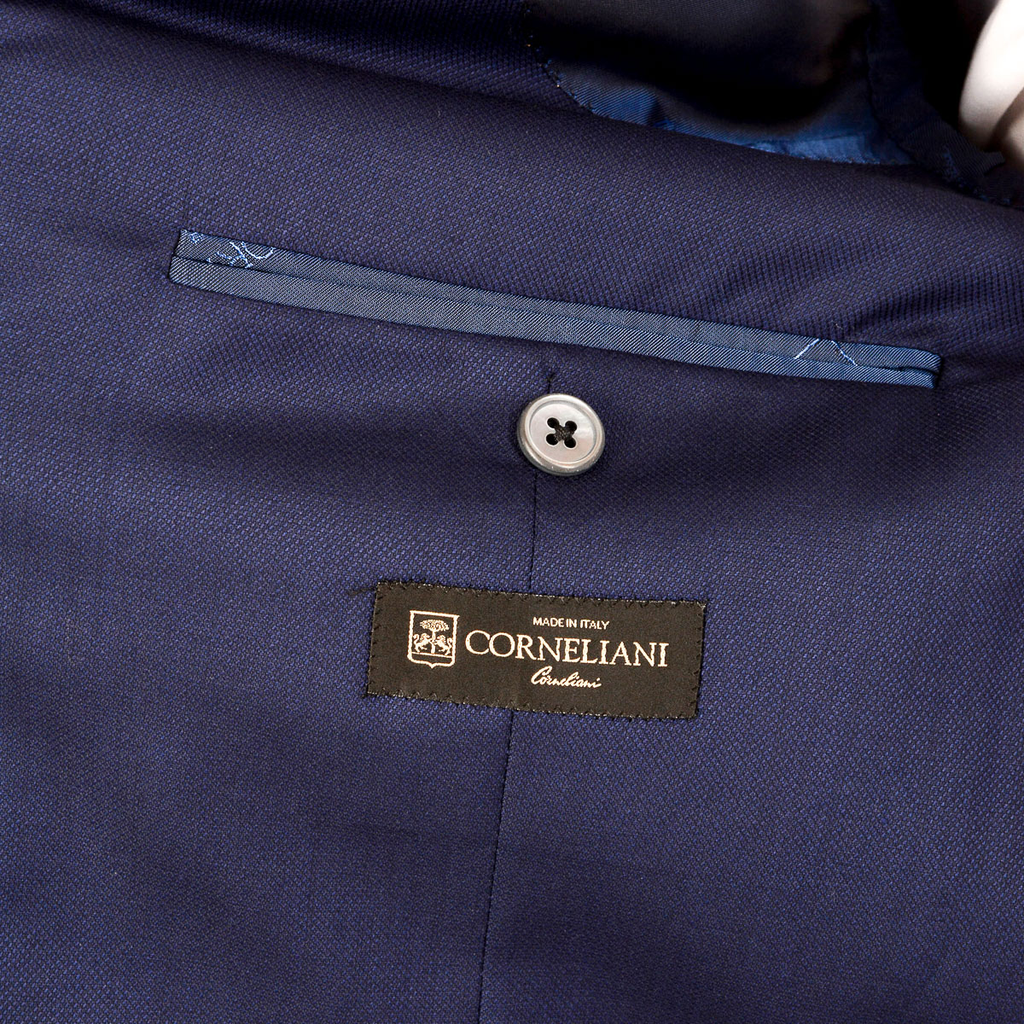 Corneliani Giacca Uomo Maniche Lunghe Blu Scuro