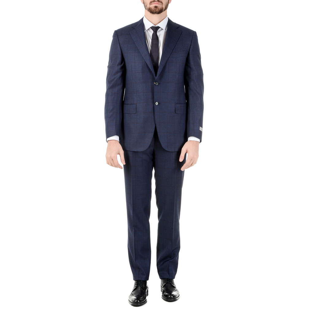 Abito da uomo Canali maniche lunghe blu scuro