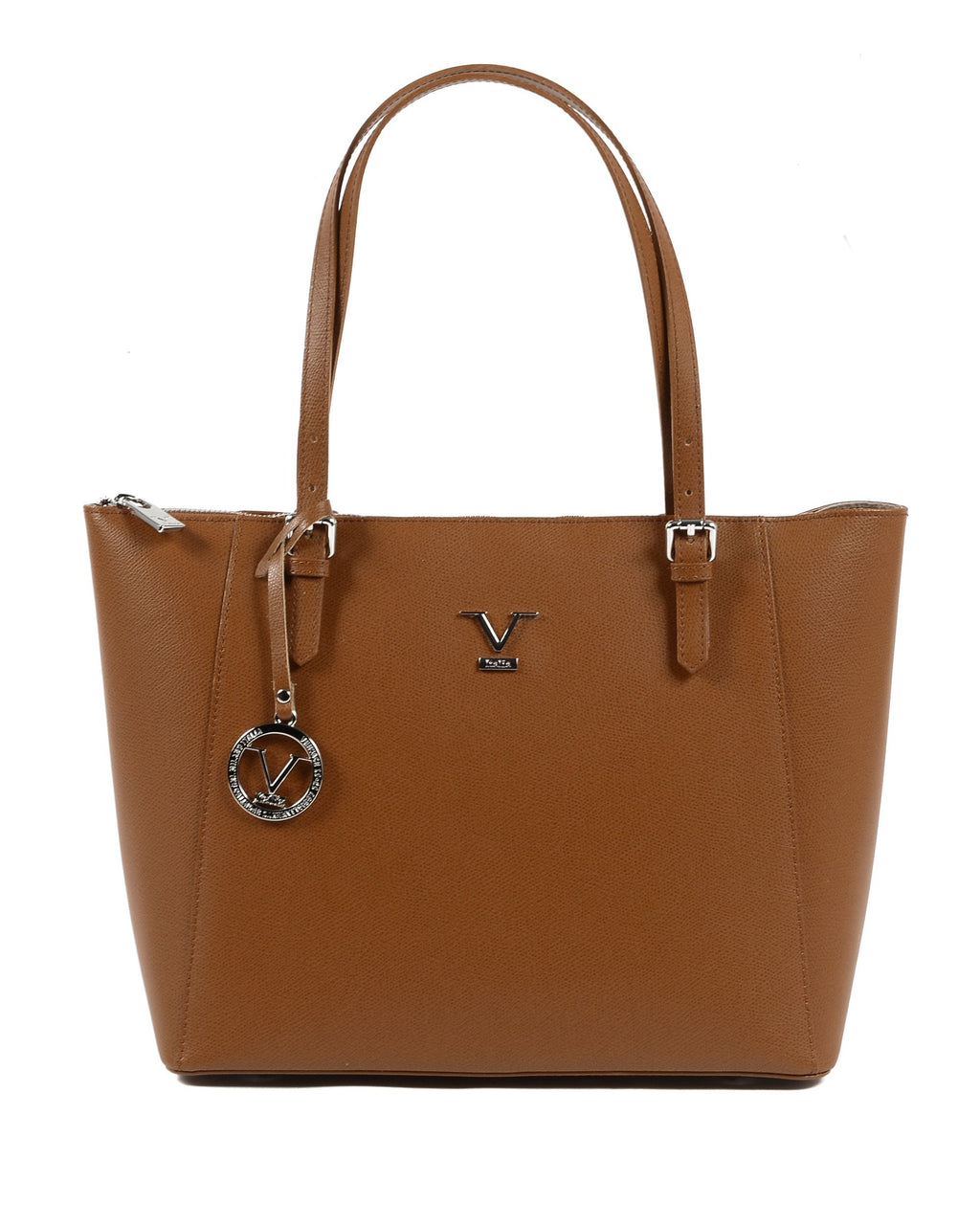 Borsa a spalla donna V Italia Marrone V09 PALMELLATO CUOIO