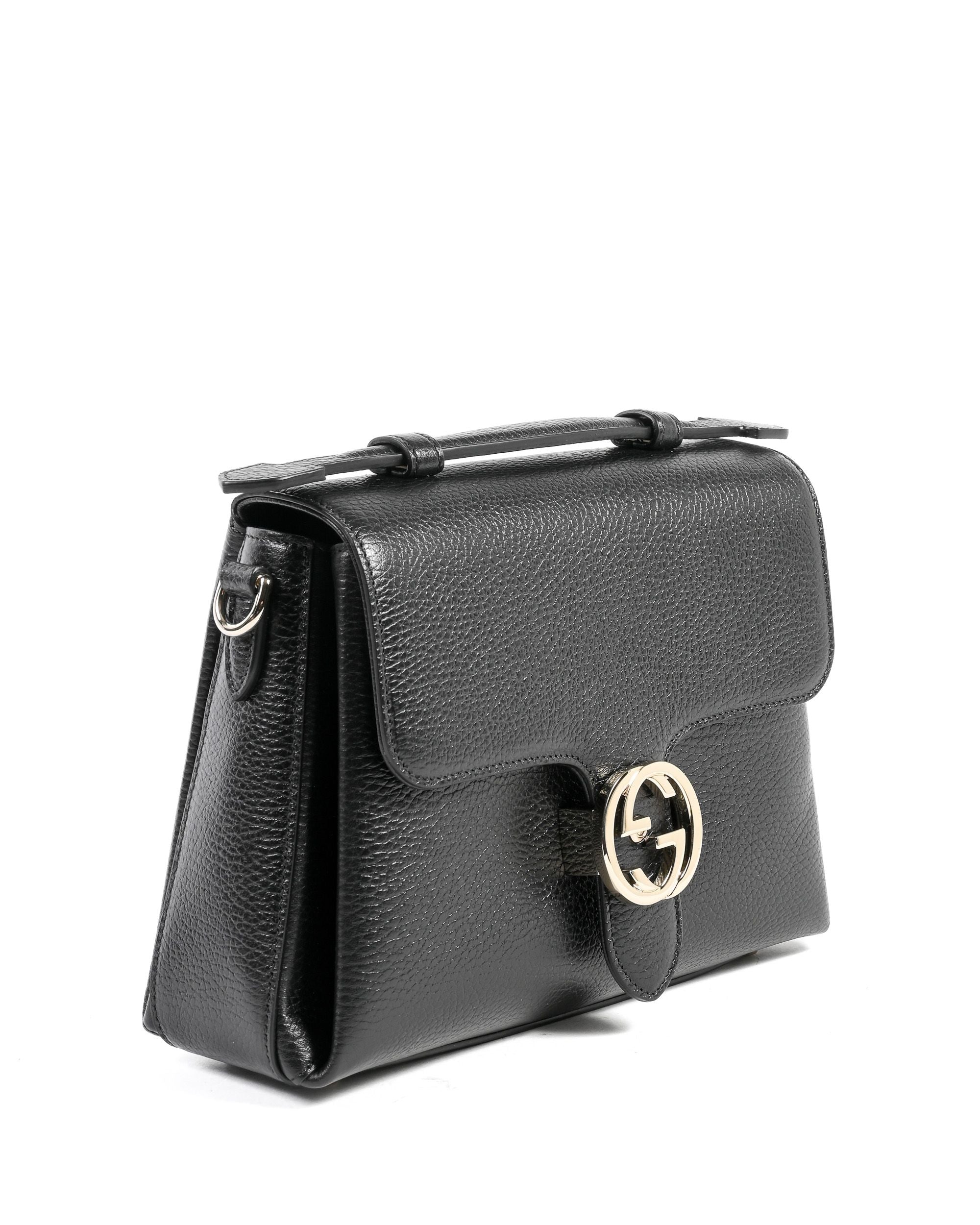 Borsa Gucci Interlocking in pelle con catena 510302 CAO0G 1000