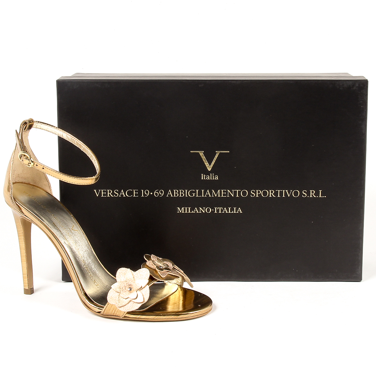 V 1969 Italia Sandalo con cinturino alla caviglia da donna, bronzo CATALINA