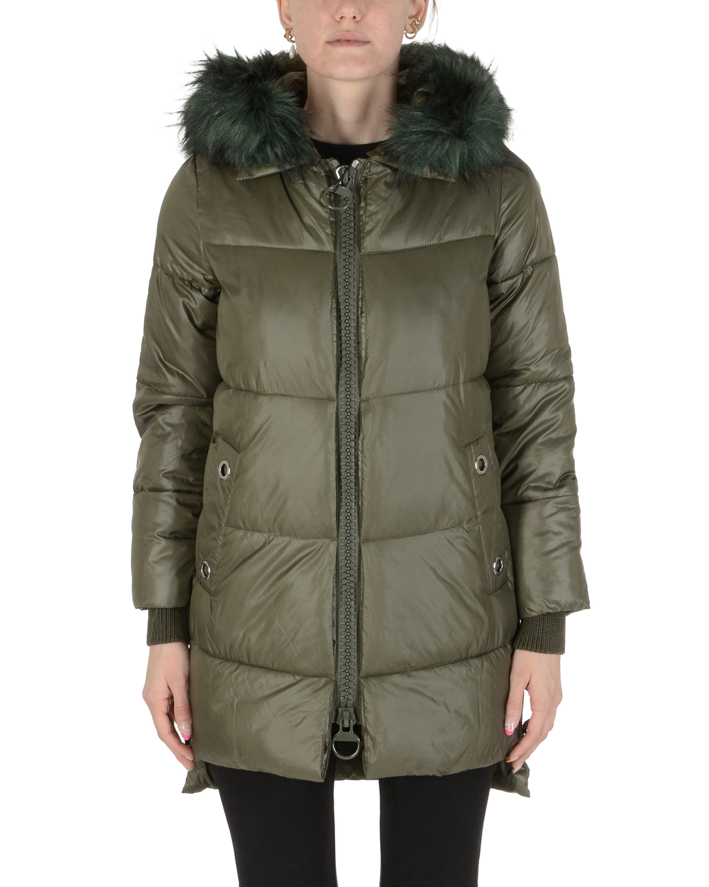 19V69 Italia Giacca da donna verde scuro SAMIRA VERDE SCURO