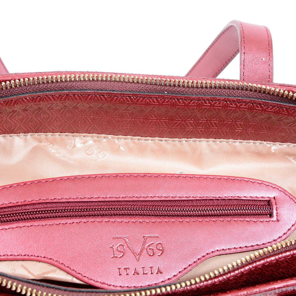 V 1969 Italia Borsa da donna viola 2410 CLARET RED