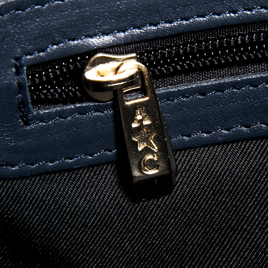 Borsa a mano da donna Andrew Charles blu scuro TESS