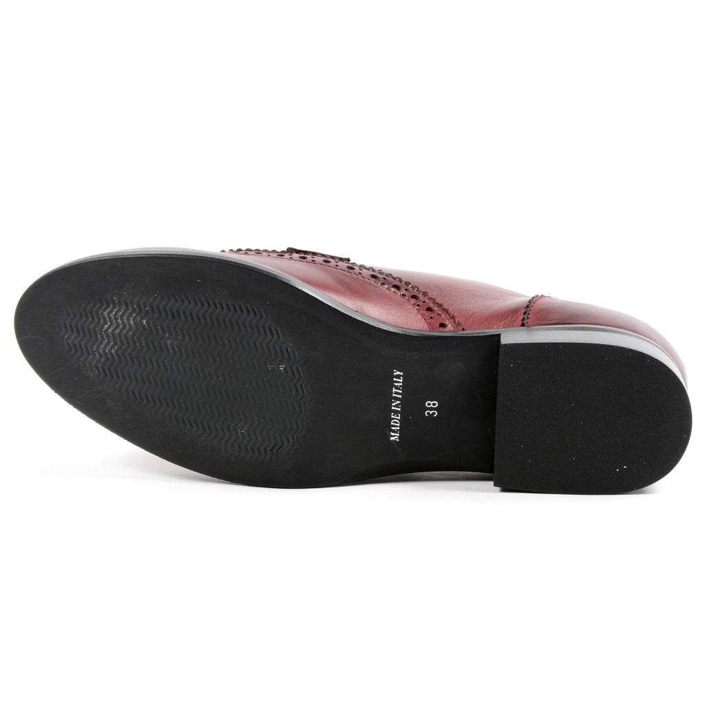V 1969 Italia Scarpa stringata da donna Bordeaux SULLY