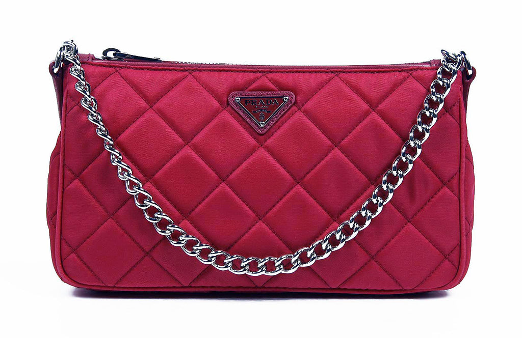 Borsa pochette Prada BT1026 Ibisco Impuntu Tessuto