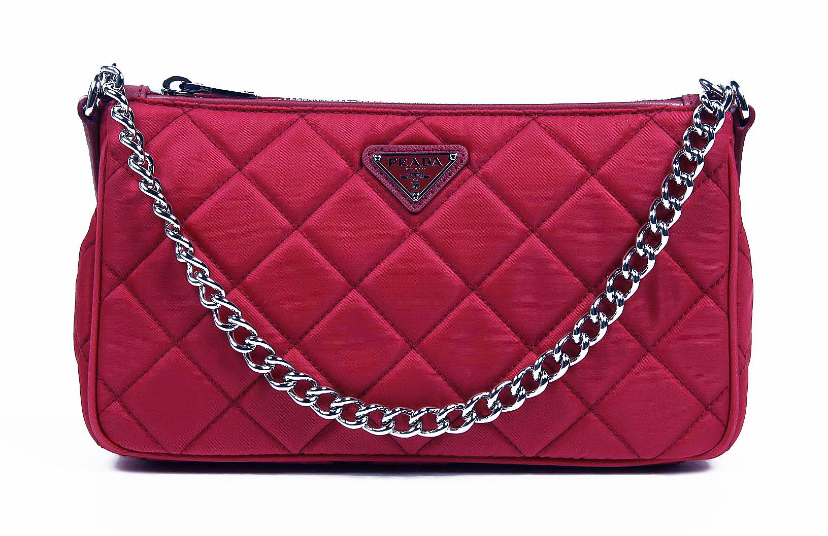 Borsa pochette Prada BT1026 Ibisco Impuntu Tessuto
