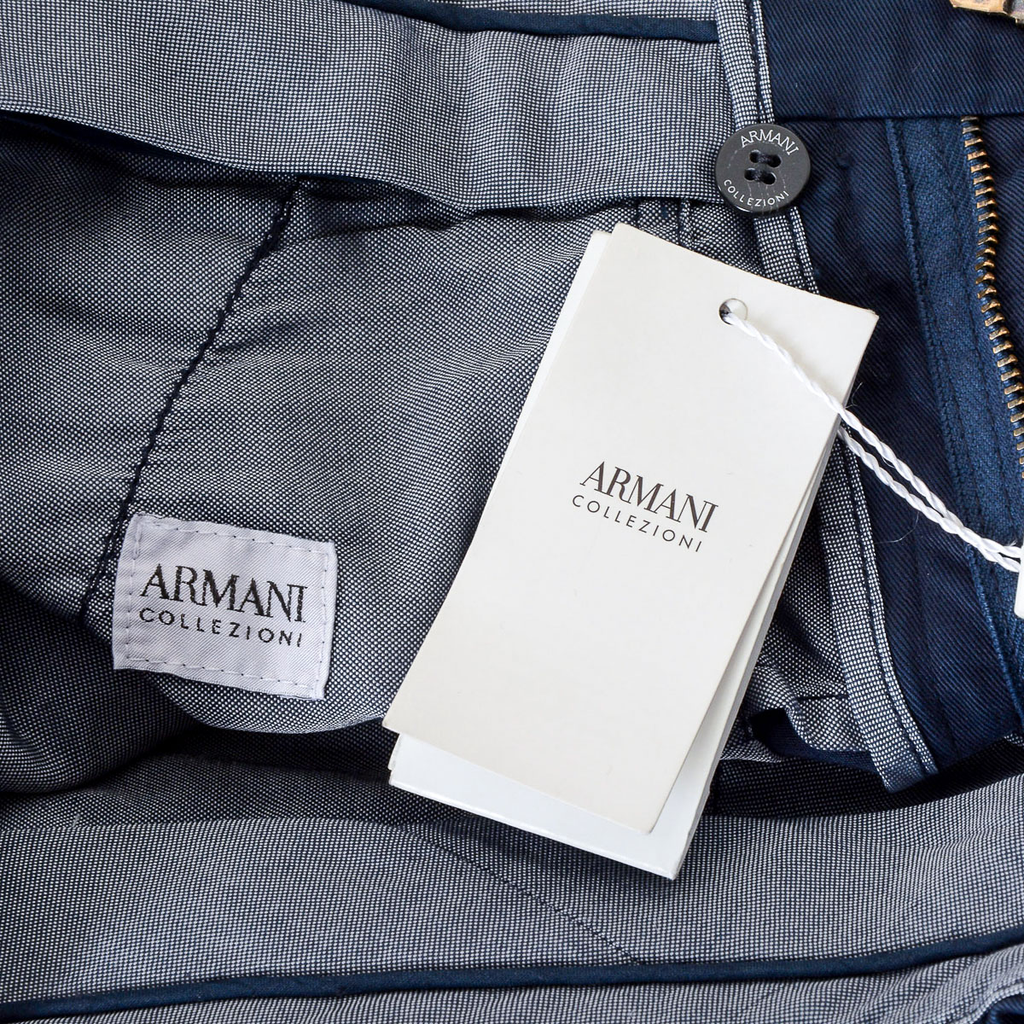 Pantaloni Armani Collezioni Uomo Blu Scuro