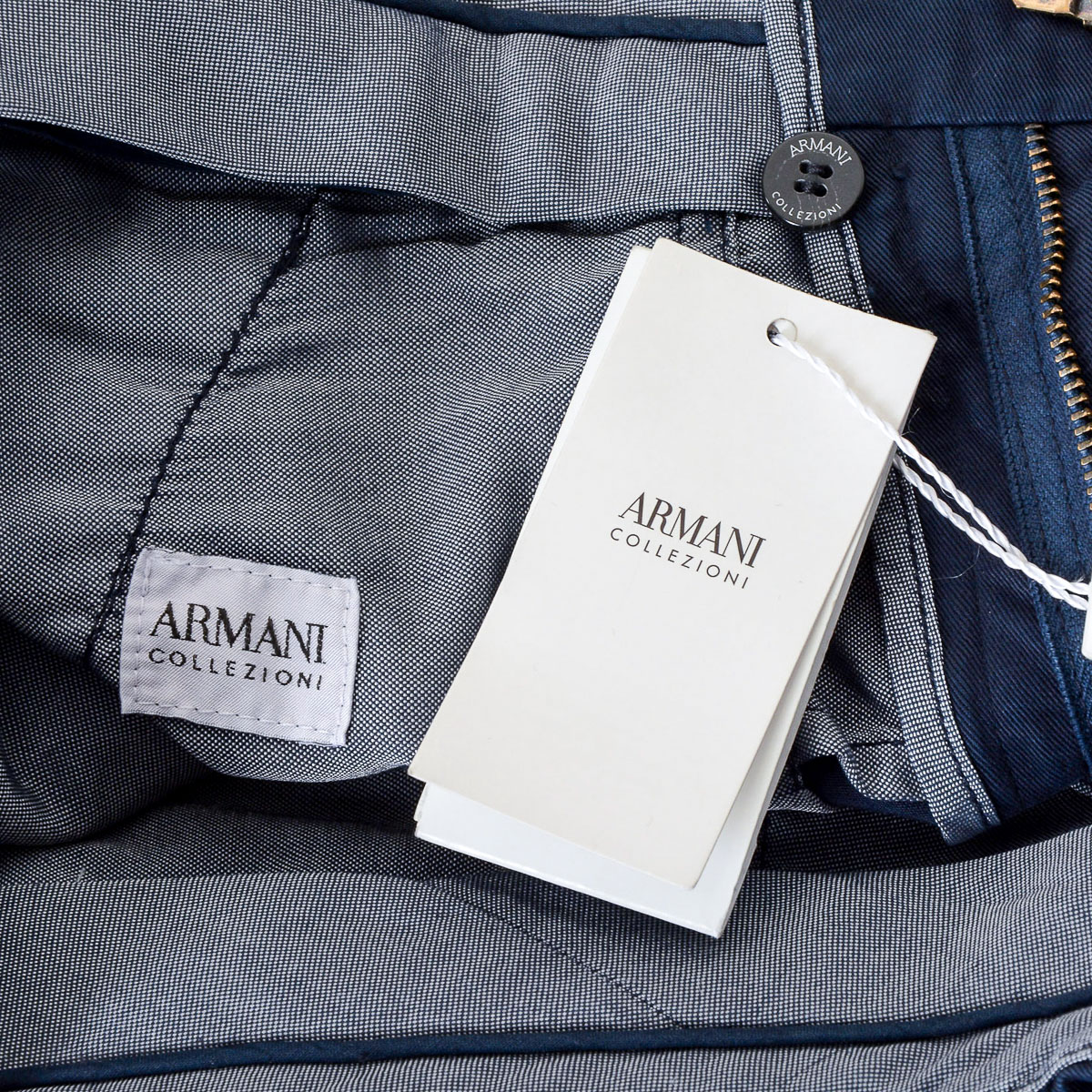 Pantaloni Armani Collezioni Uomo Blu Scuro