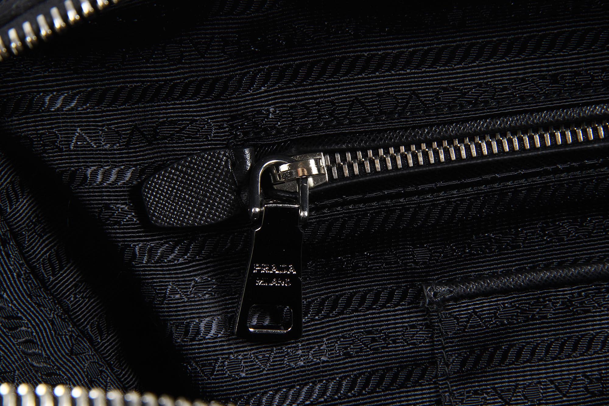 Borsa Prada trapuntata BL0774 Nero Tessuto Impuntu
