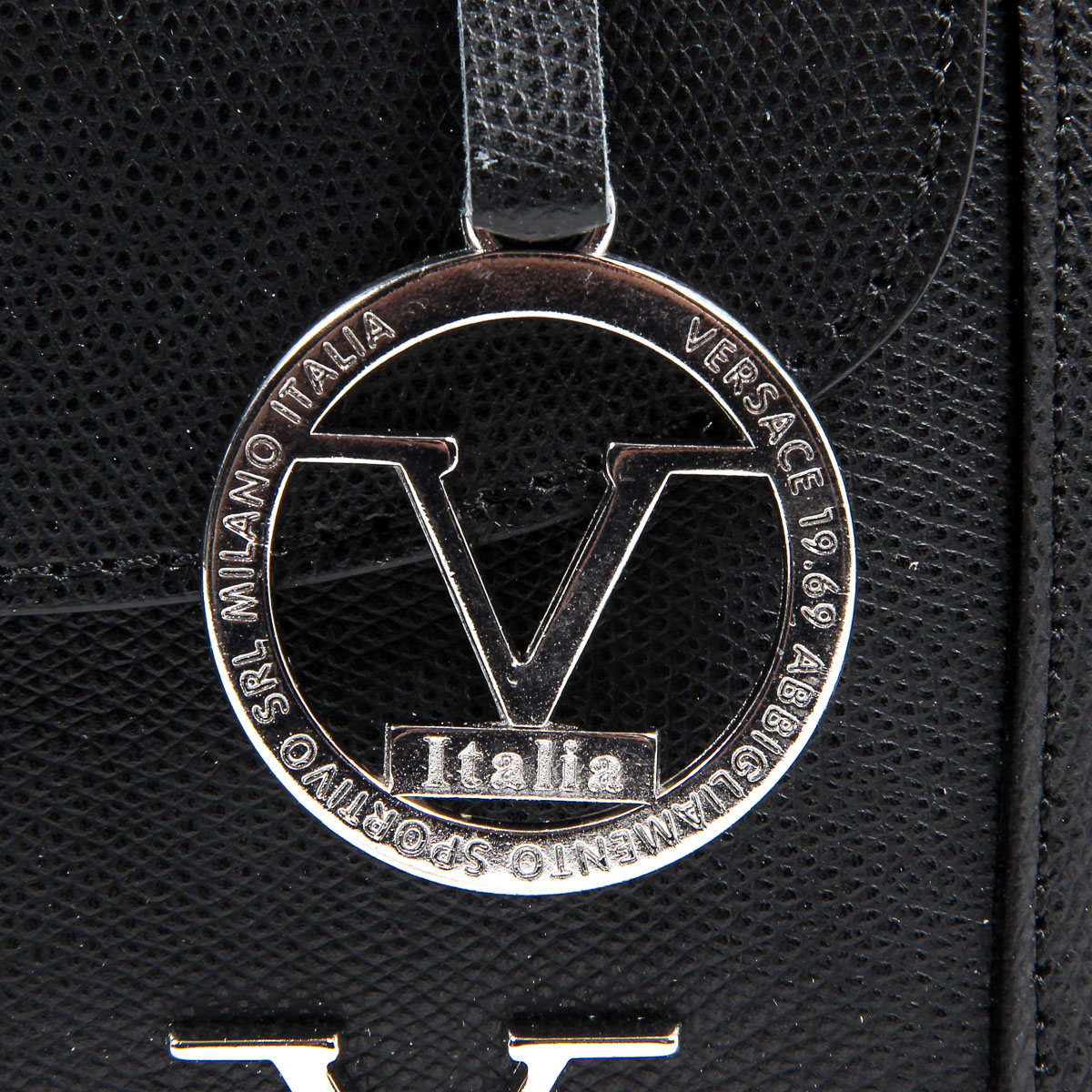 Borsa da donna V 1969 Italia V020-S PALMELLATO NERO