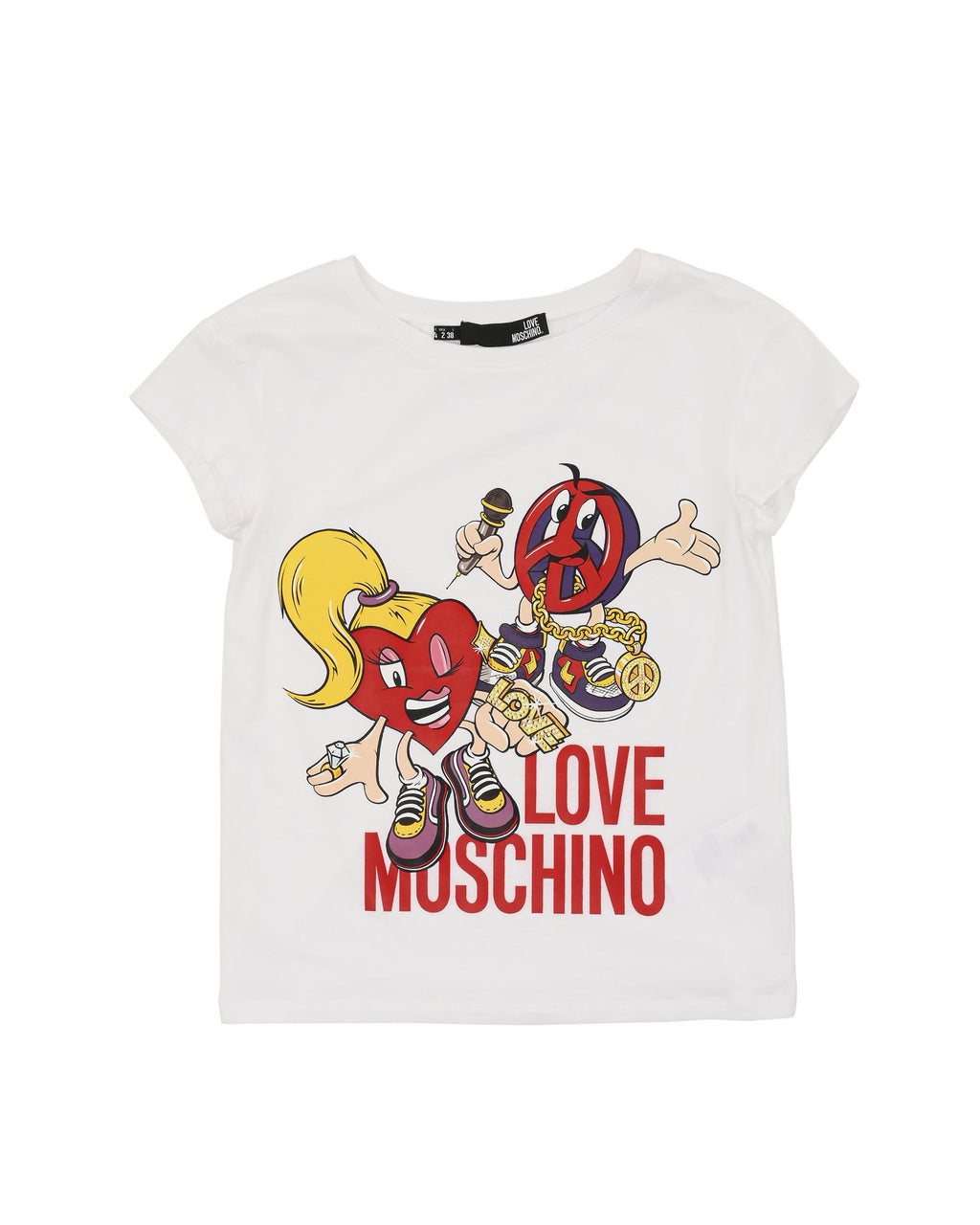 T-shirt da donna Love Moschino W 4 F30 1M E 2065 A00 BIANCO OTTICO