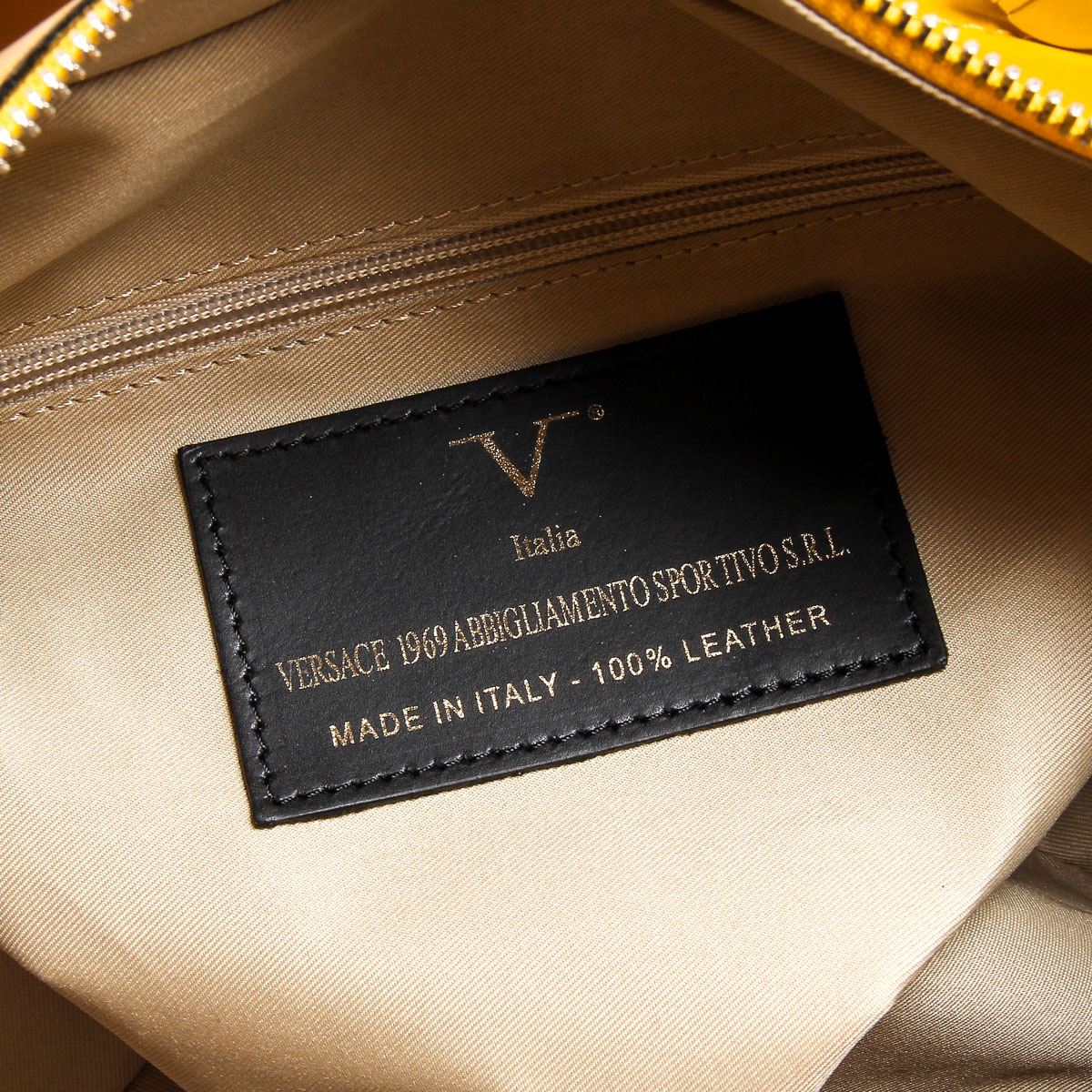 V 1969 Italia Borsa da donna V008-S RUGA SENAPE
