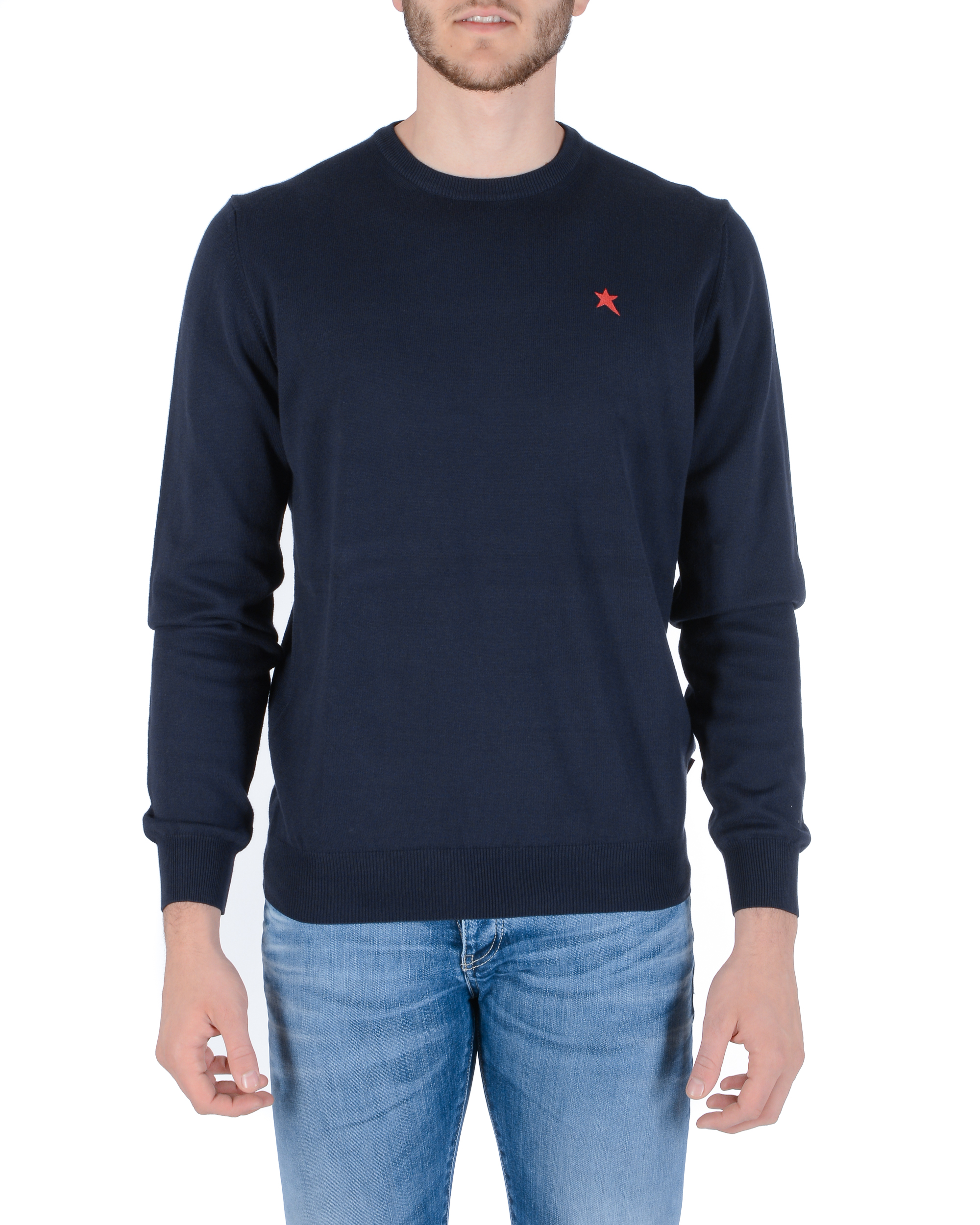 Maglione da uomo Andrew Charles KNITWEAR BLU NAVY