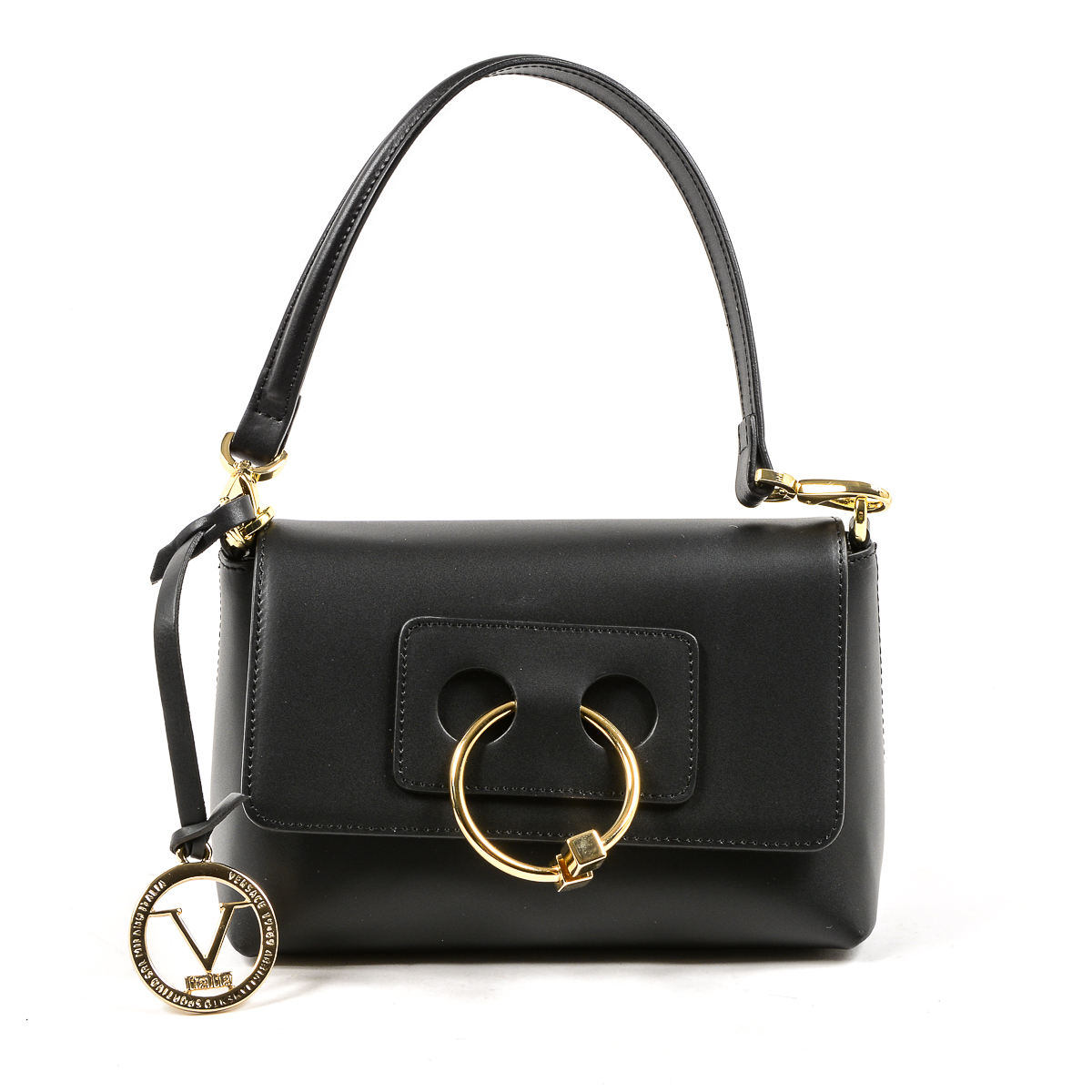 V 1969 Italia Borsa da donna nera VERONA