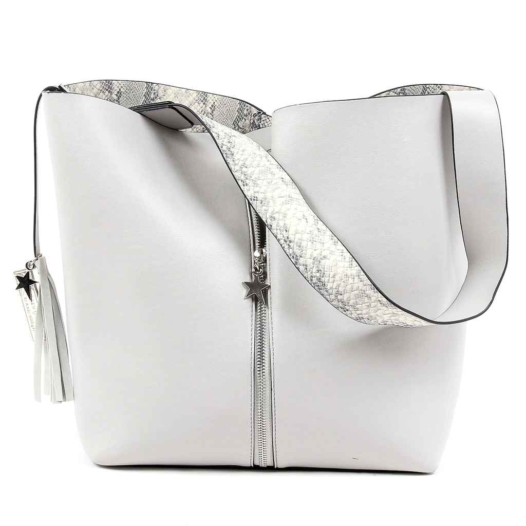 Borsa a mano da donna Andrew Charles grigio chiaro JANE
