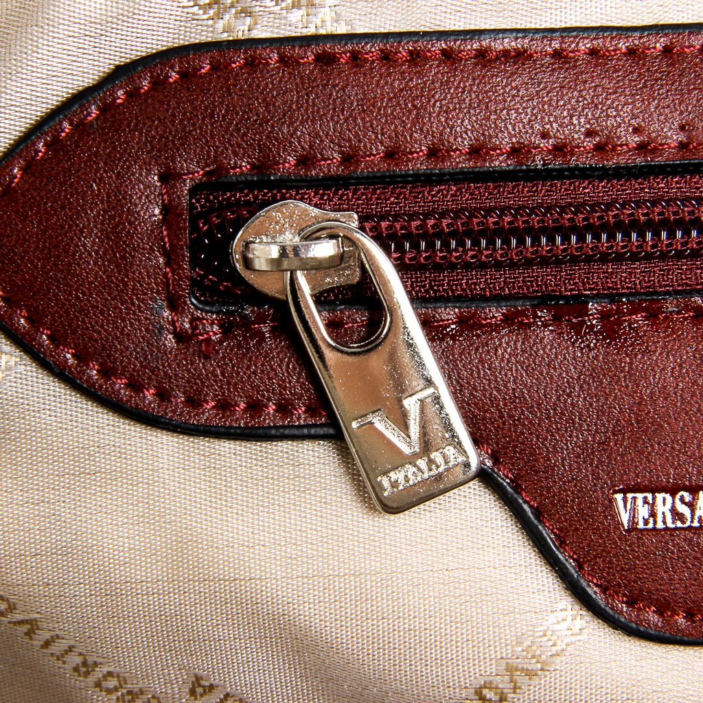 V 1969 Italia Borsa da uomo rosso scuro LEROY
