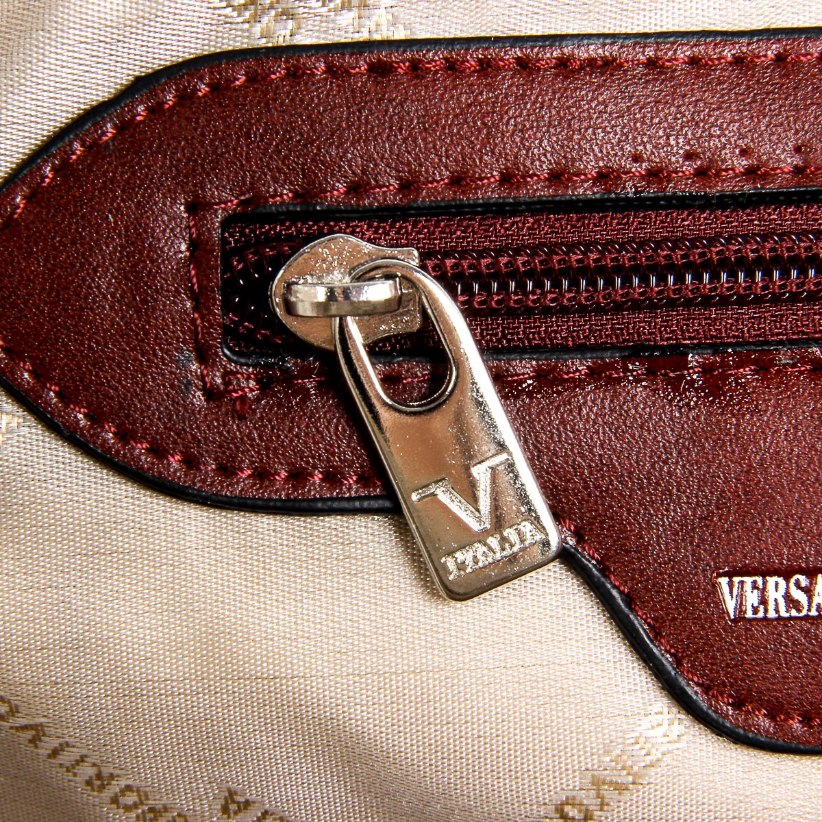 V 1969 Italia Borsa da uomo rosso scuro LEROY