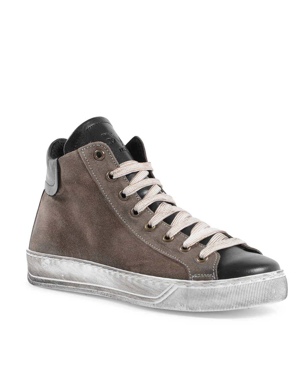 Sneaker Donna 19V69 Italia Tortora Nero 717 CAM TAUPE PELLE NERO