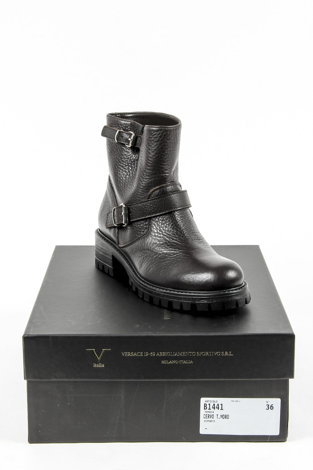 V 1969 Italia Womens Short Boot B1441 CERVO T. MORO