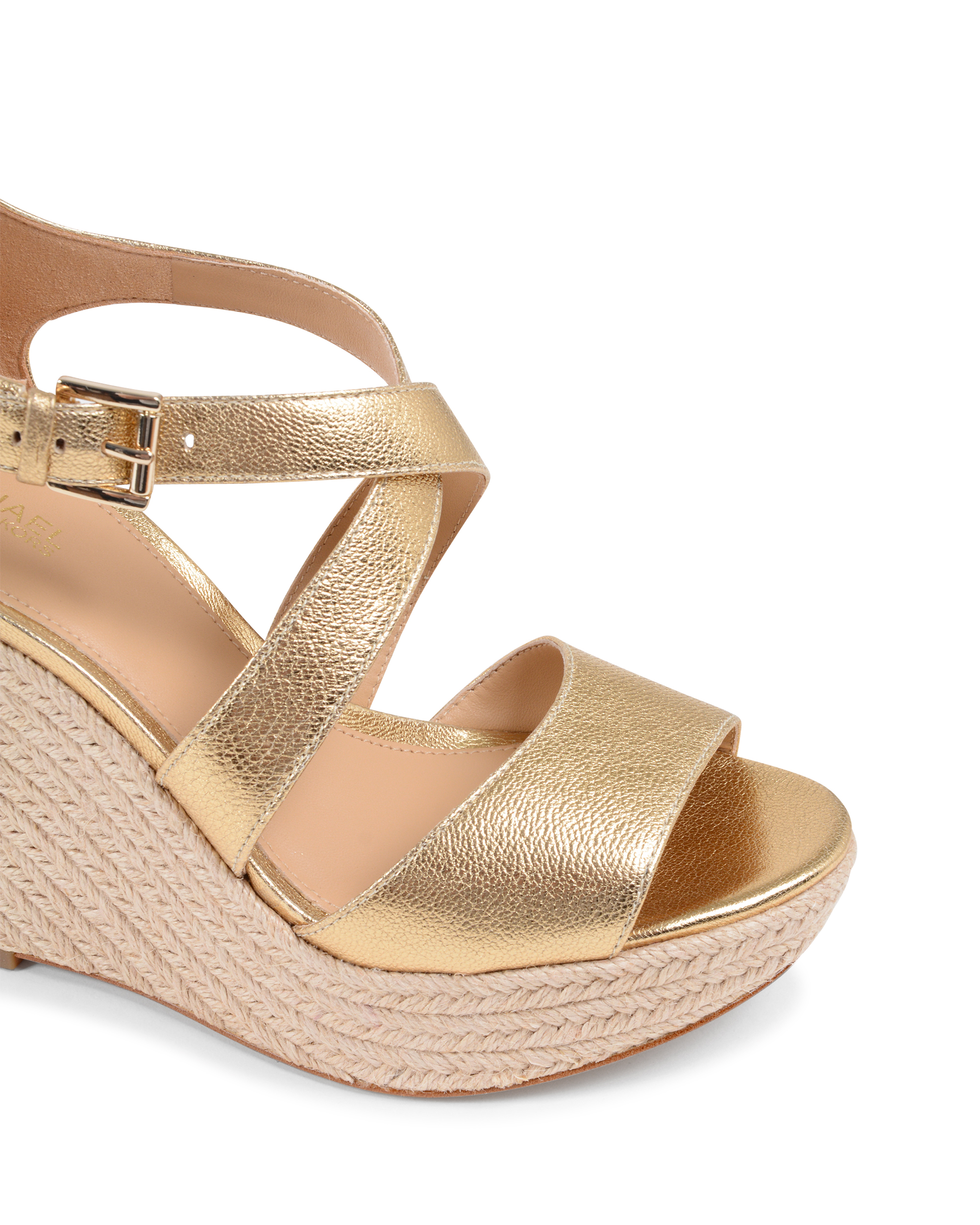 Michael Kors Sandalo con zeppa da donna oro ABBOTT