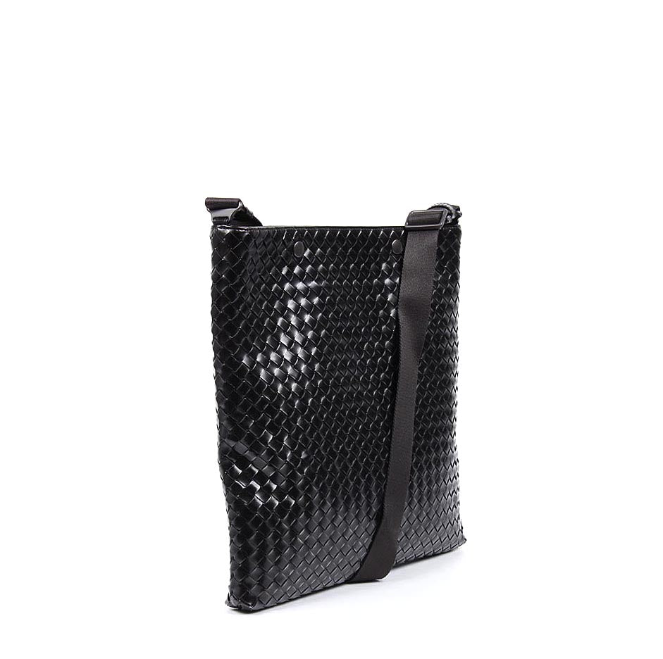 Tracolla Messenger intrecciato Donna Bottega Veneta Nero 344801 VAGJ1 1261F