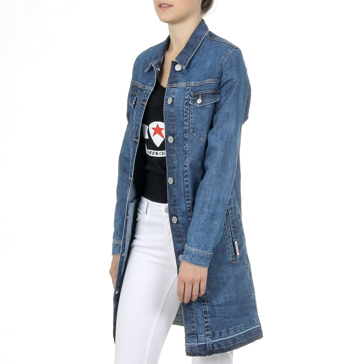 Giacca da donna Andrew Charles a maniche lunghe in denim LETIZIA