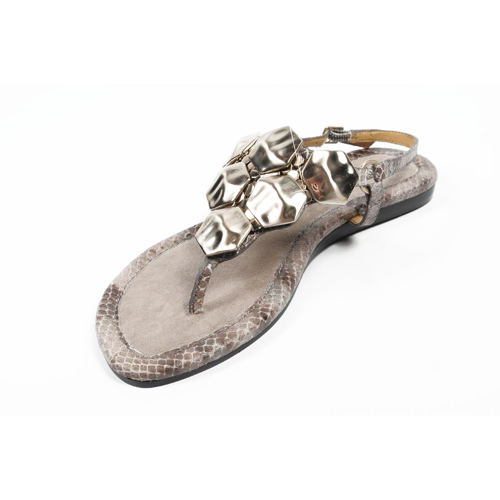 Nine West Sandalo piatto con cinturino posteriore da donna NWWALID MARRONE MULTICOLORE