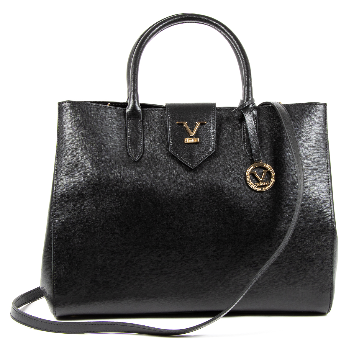 V 1969 Italia Borsa da donna nera TURNER