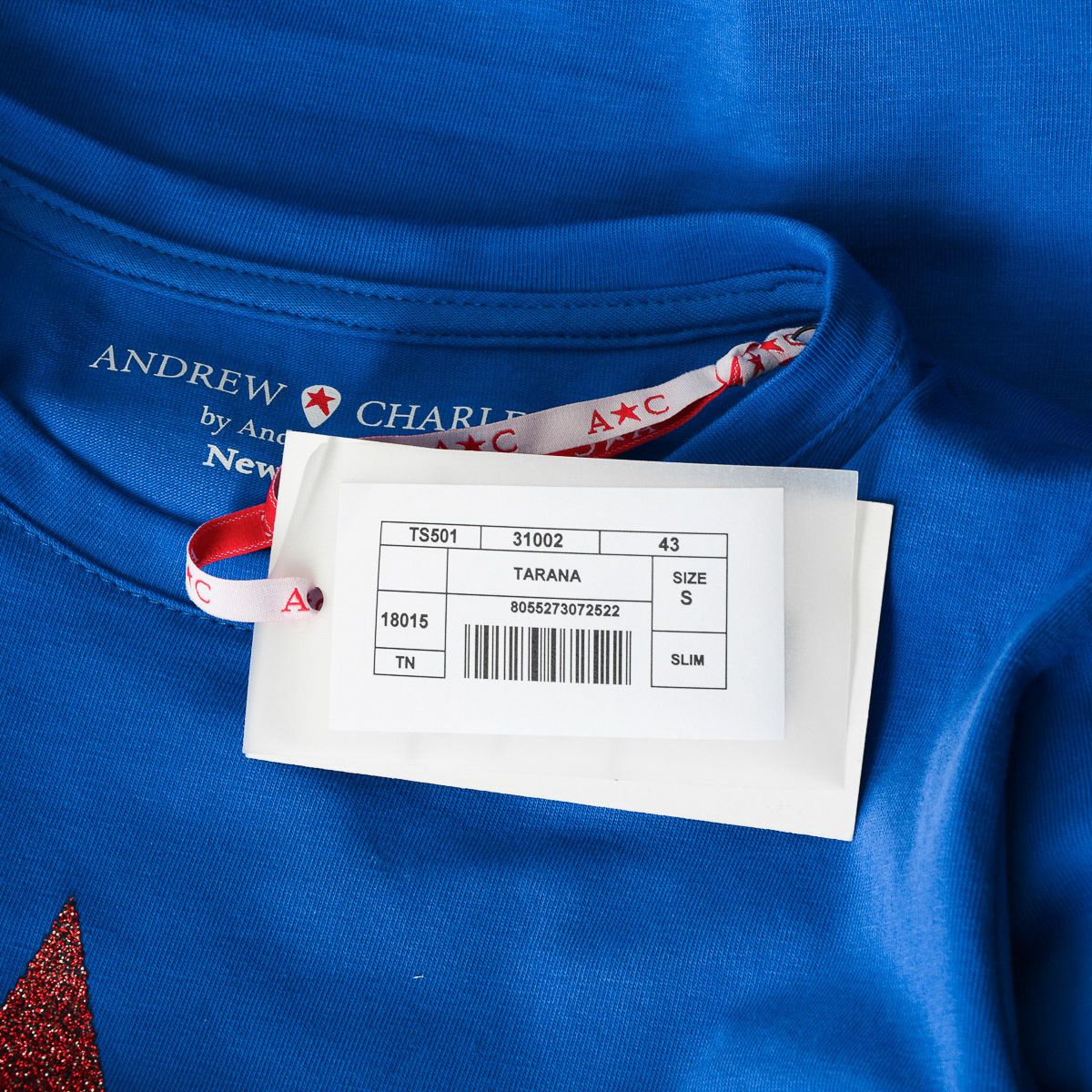 Andrew Charles By Andy Hilfiger T-shirt da donna TS501 03 1002 TARANA BLUE S8
