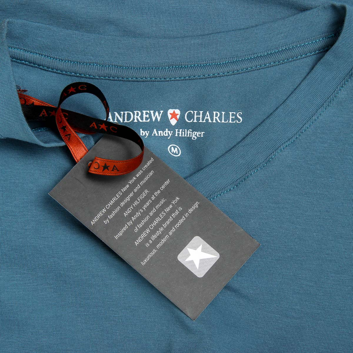 Andrew Charles Maglietta da uomo a maniche corte con scollo a V, verde KENAN