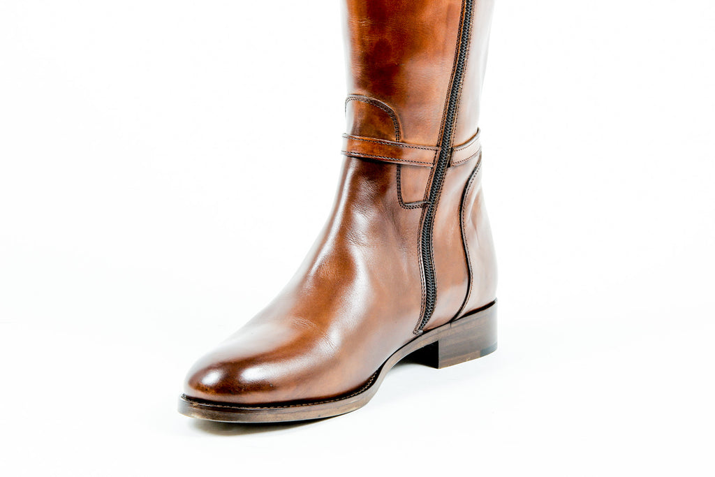 Stivale alto da donna Kiton D34801 4H5103 LUX CAFFE