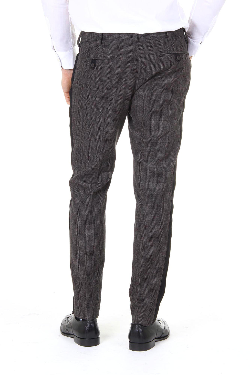 Pantaloni da uomo Dolce & Gabbana Lambretta lana vergine G4M6AX FQ3DX S8102