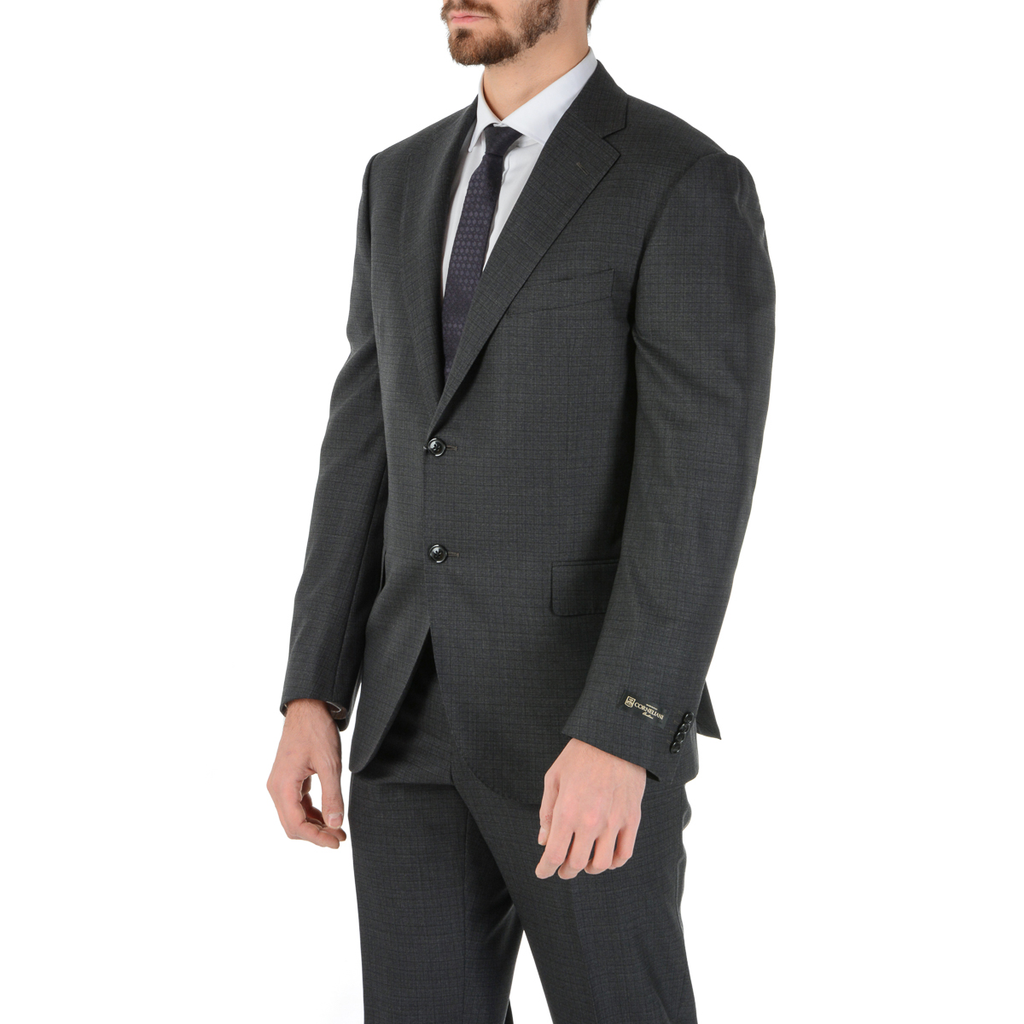 Abito da uomo Corneliani maniche lunghe blu scuro Super 160's