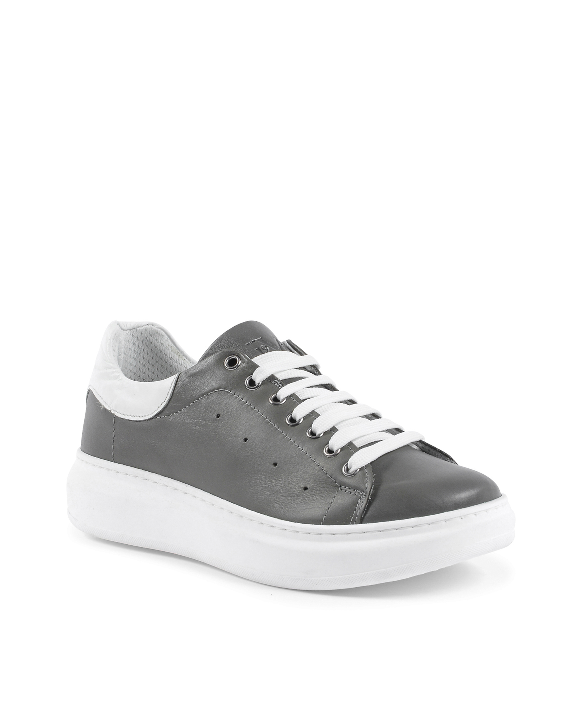 Sneaker Uomo 19V69 Italia Grigio Bianco 720 PELLE GRIGIO PELLE BIANCO